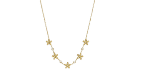 Lumé Gold Color Shell Beaded Necklace for Beach Vacations