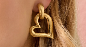 Elegant Heart-Shaped Drop Earrings for Everyday Glamour