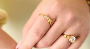 Elegant Adjustable Rhinestone Ring - All Fit