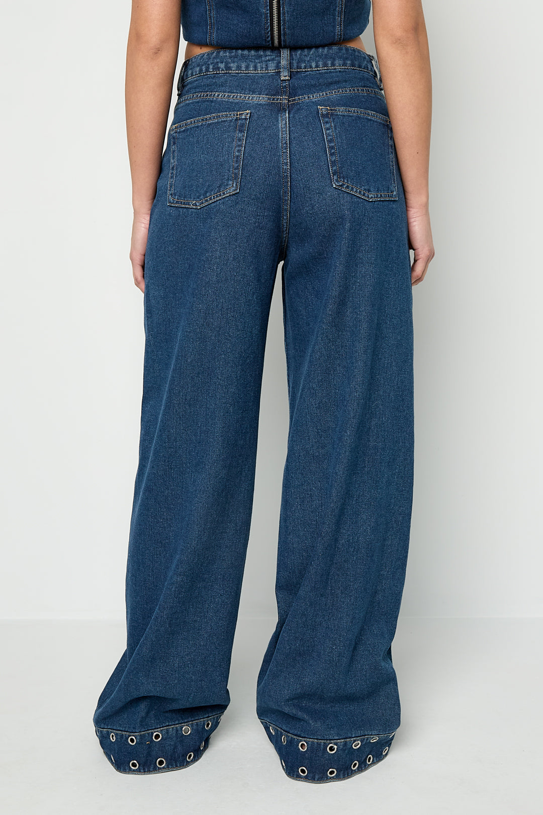 Eyelet Statement Jeans