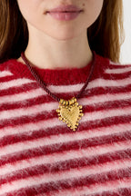 Gevlochten Ketting Met Hartje
