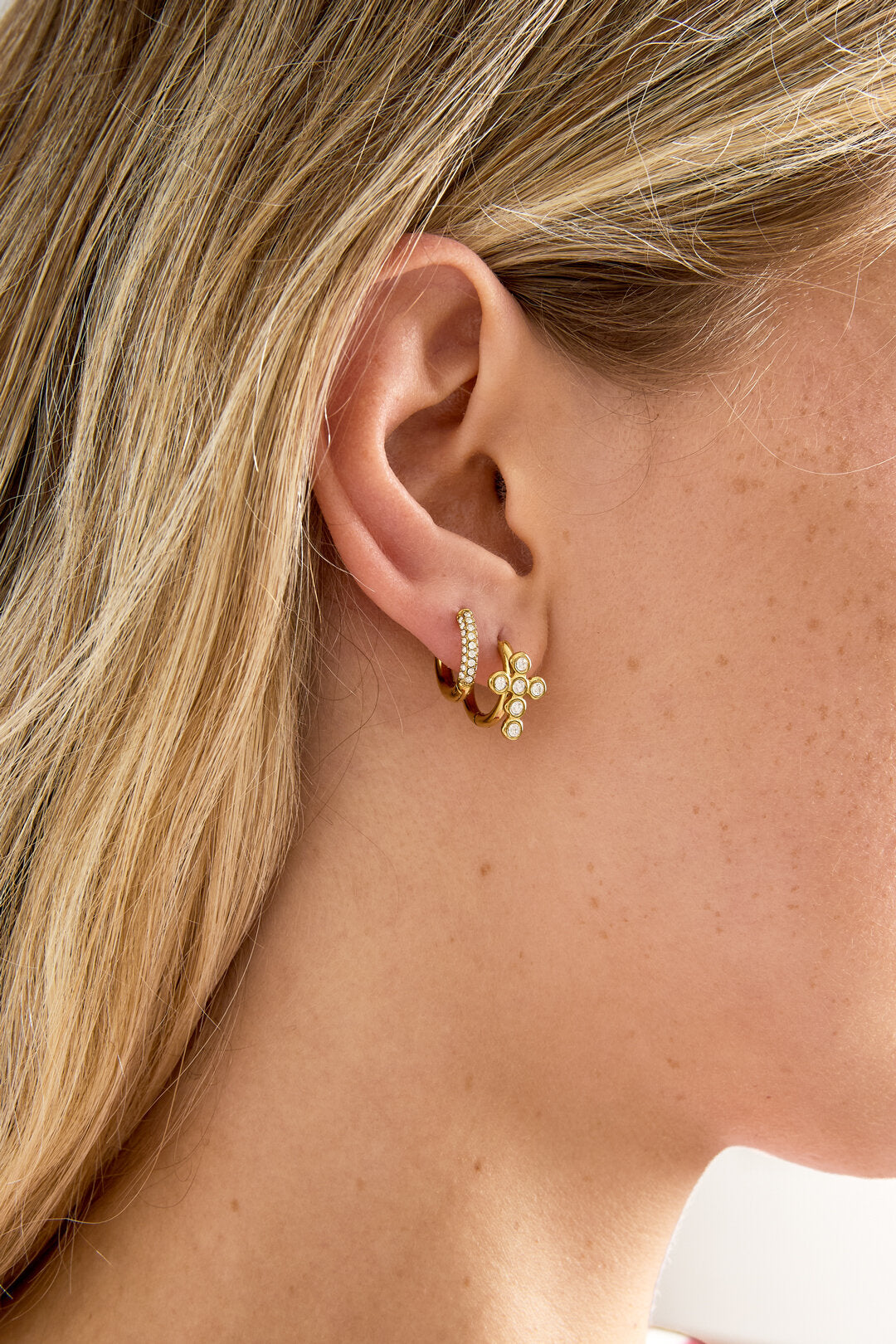 Rhinestone Oorringen