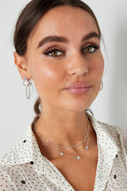 Ketting Dubbel Klaver/Bolletjes