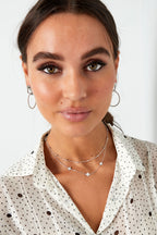 Ketting Dubbel Klaver/Bolletjes