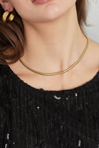 Ketting Plat Met Print
