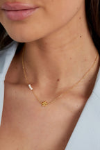 Ketting Bloem Parel
