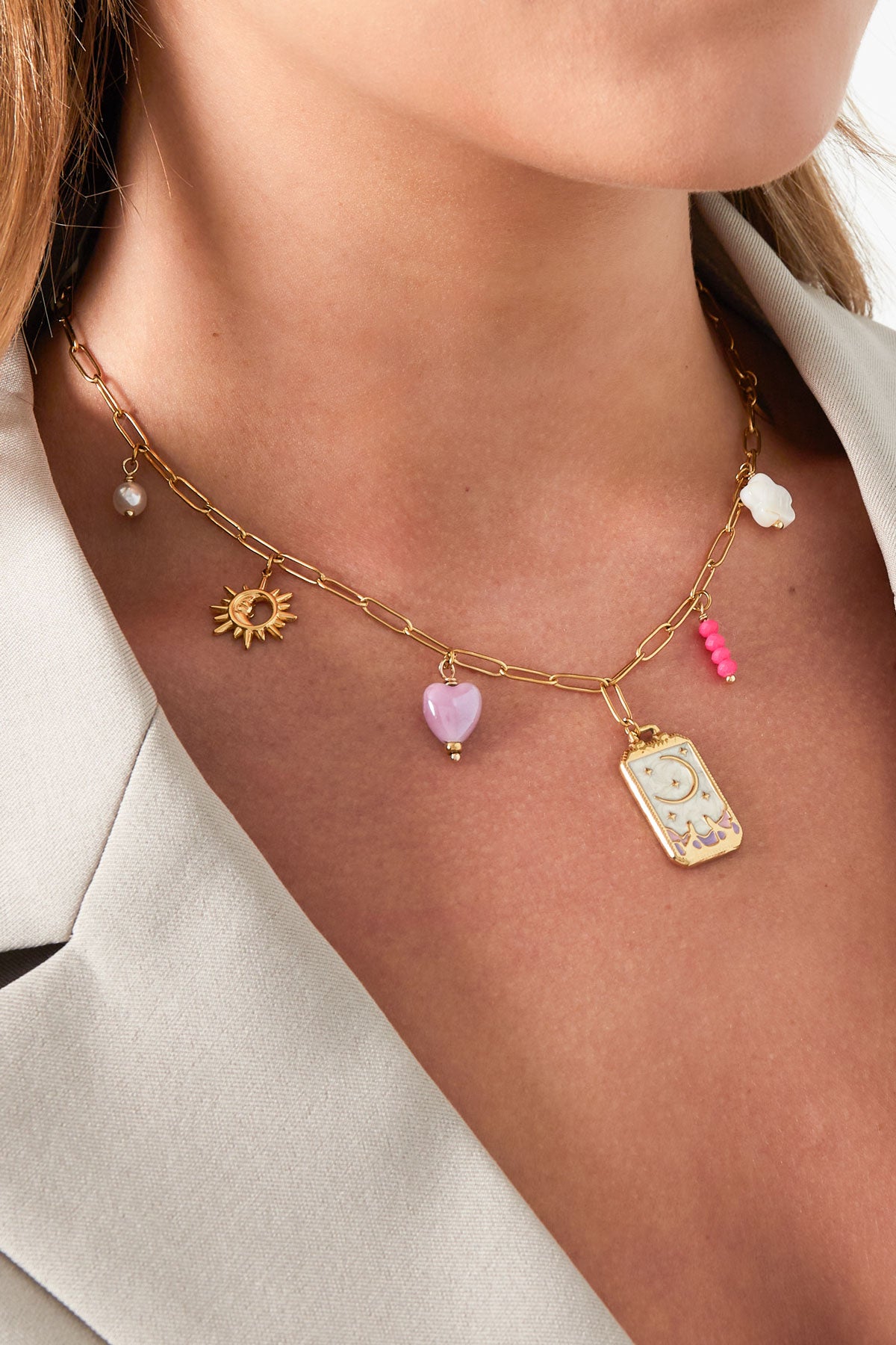 Bedelketting Tiny Moon