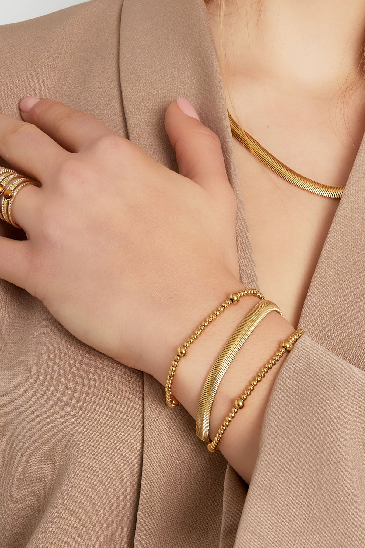 Armband Plat Grof 