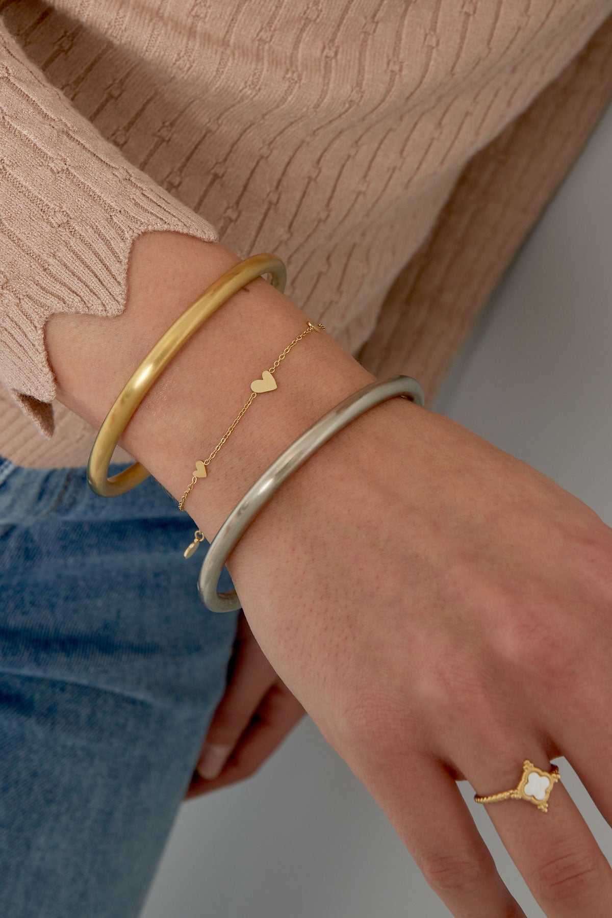 Klassieke Armband Met Hartjes
