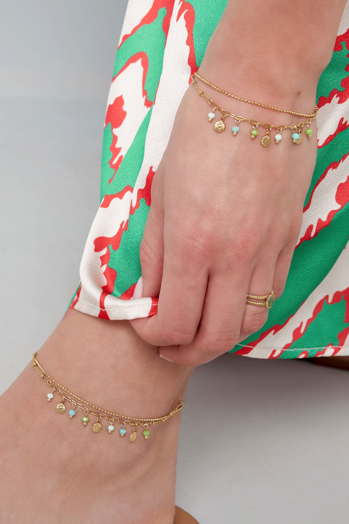 Armband Met Muntjes En Kralen