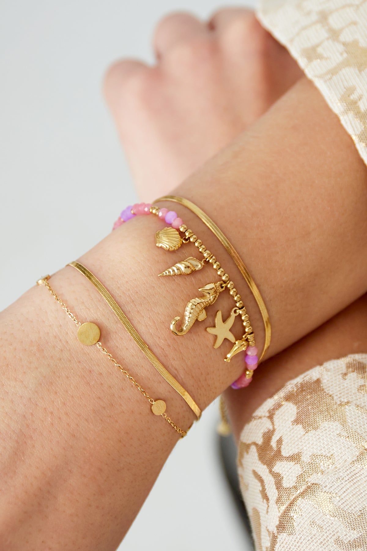 Dubbele Coin Armband