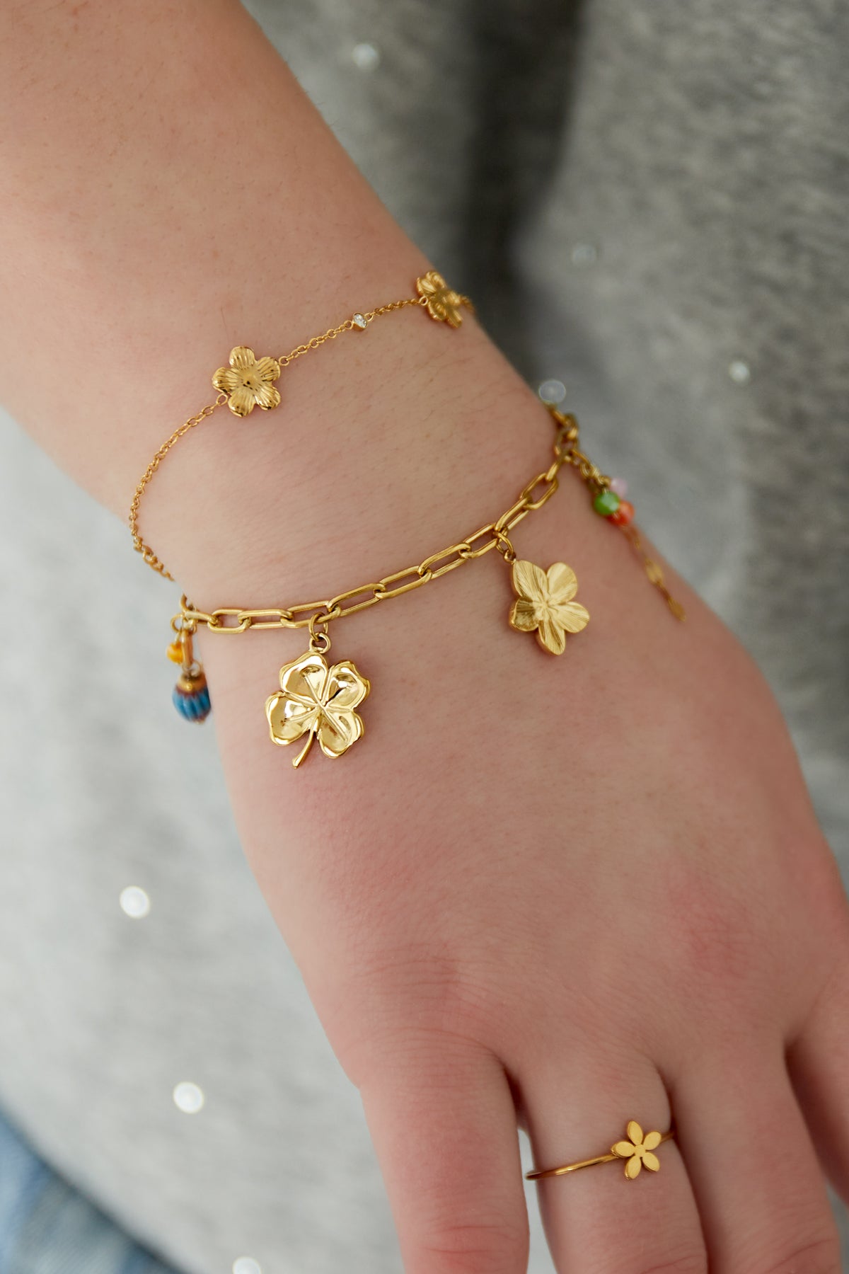 Bloemige Armband