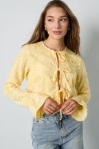 Geweven Lange Mouwen Tops 
