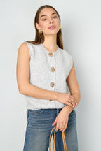Gebreide Vest Casual Solide Kleur