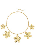 Elegante Gouden Bloem Hangertje Ketting