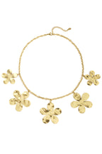 Elegante Gouden Bloem Hangertje Ketting