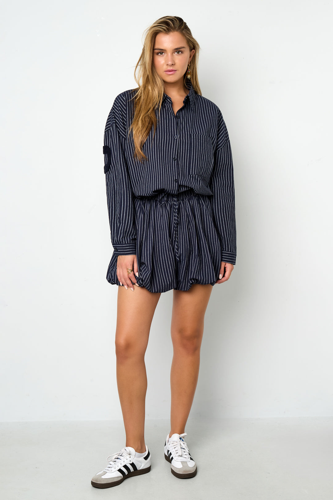 Woven Cotton Vrouwen Shorts Casual Stripes