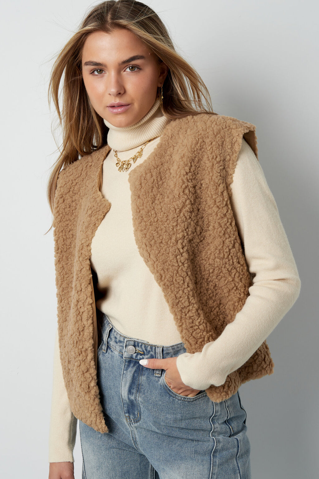 Woven Polyester Fiber Vrouwen Vest