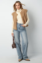 Woven Polyester Fiber Vrouwen Vest
