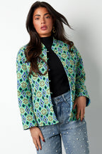 Boho Stijlvol Groen Rayon Jasje