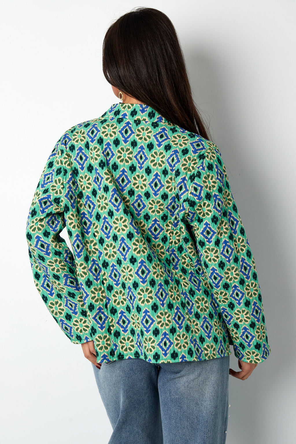 Boho Stijlvol Groen Rayon Jasje