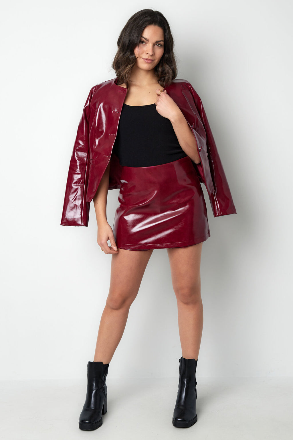All Fit PU Minirok