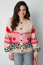 Gebreide Vrouwen Cardigan Herfst/Winter Kleurblok