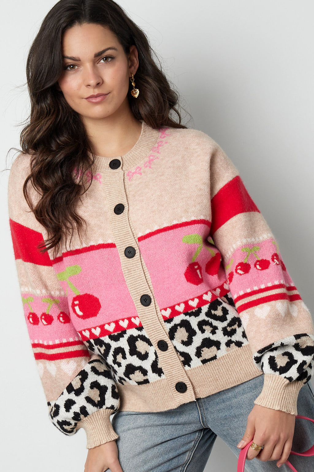 Gebreide Vrouwen Cardigan Herfst/Winter Kleurblok
