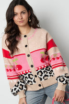 Gebreide Vrouwen Cardigan Herfst/Winter Kleurblok