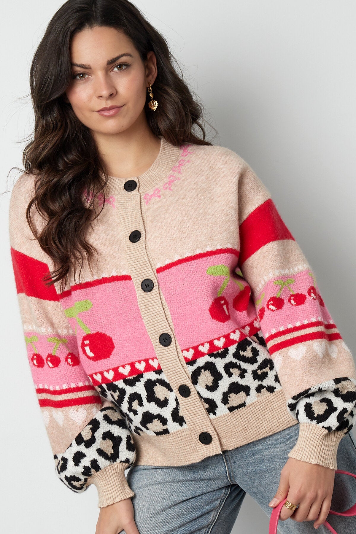 Gebreide Vrouwen Cardigan Herfst/Winter Kleurblok