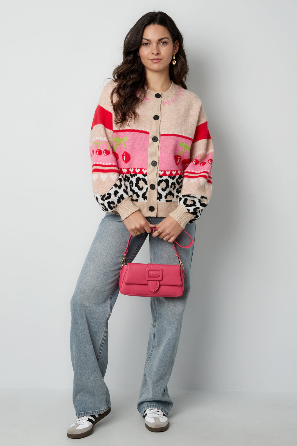 Gebreide Vrouwen Cardigan Herfst/Winter Kleurblok