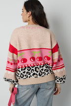 Gebreide Vrouwen Cardigan Herfst/Winter Kleurblok