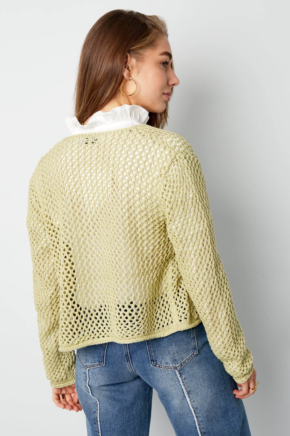 Gebreide Vrouwen Cardigan Open Voorkant Haakpatroon