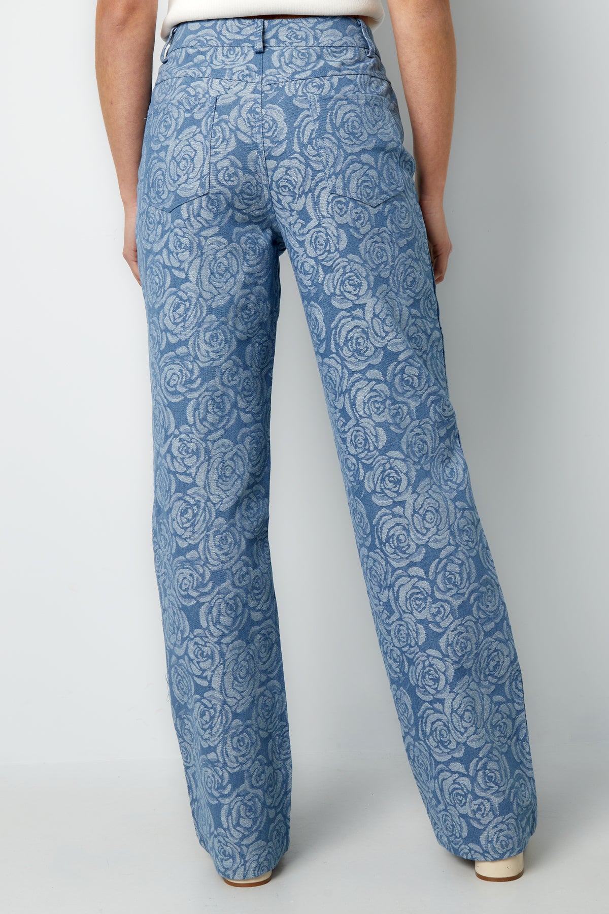 Vrouwen Rechte Broek Casual Bloemenprint