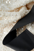 Polyester Lange Mouw Top Geknipt Met Vlinderdetail