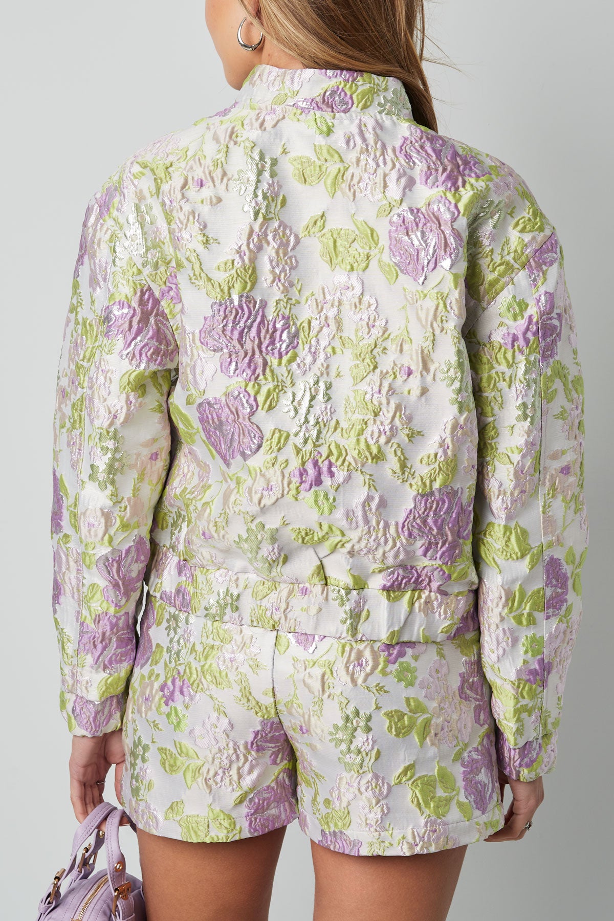 Korte Jas Bloemenprint Sportief