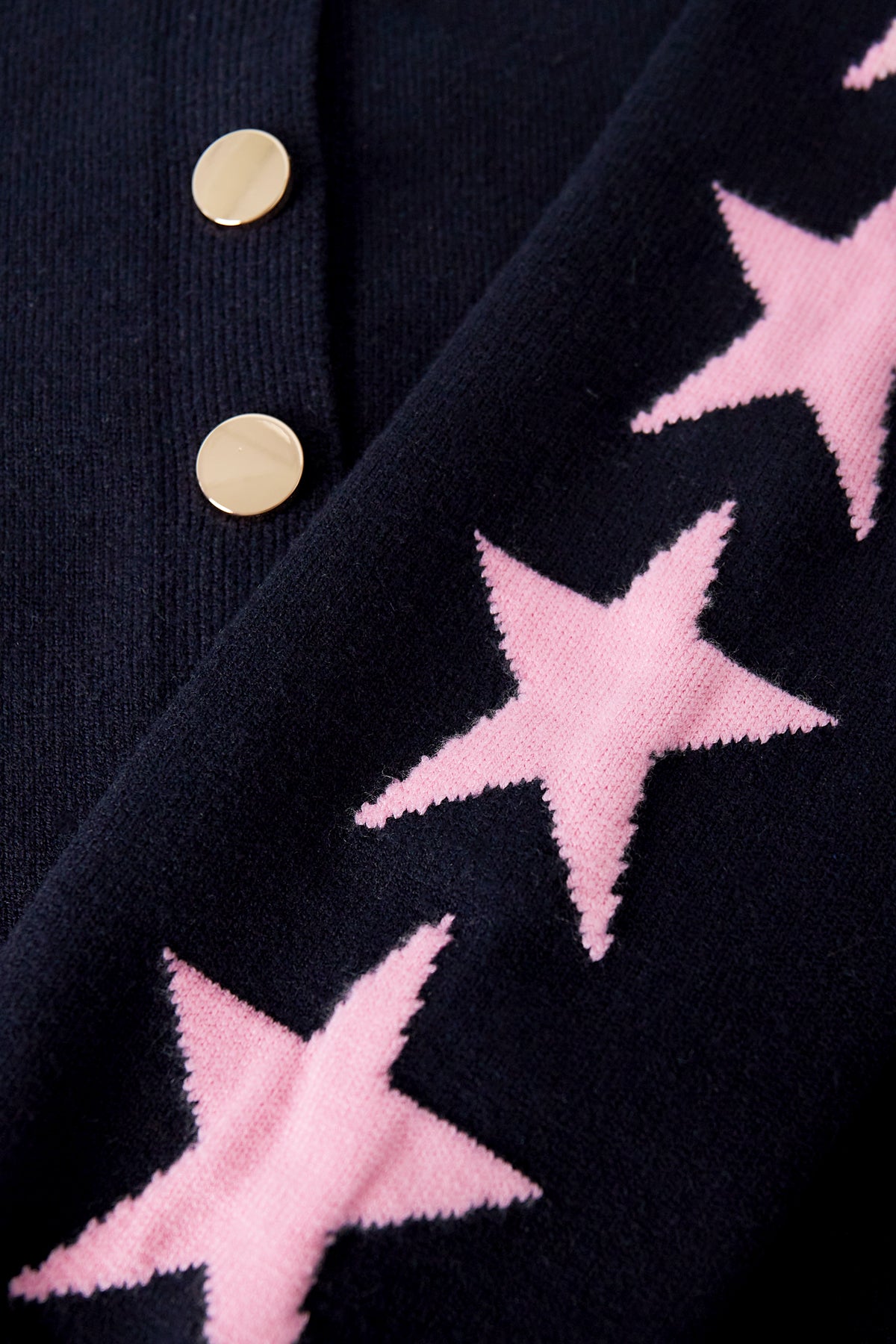 Gebreide Cardigan Vrouwen Kort Model Sterrenpatroon