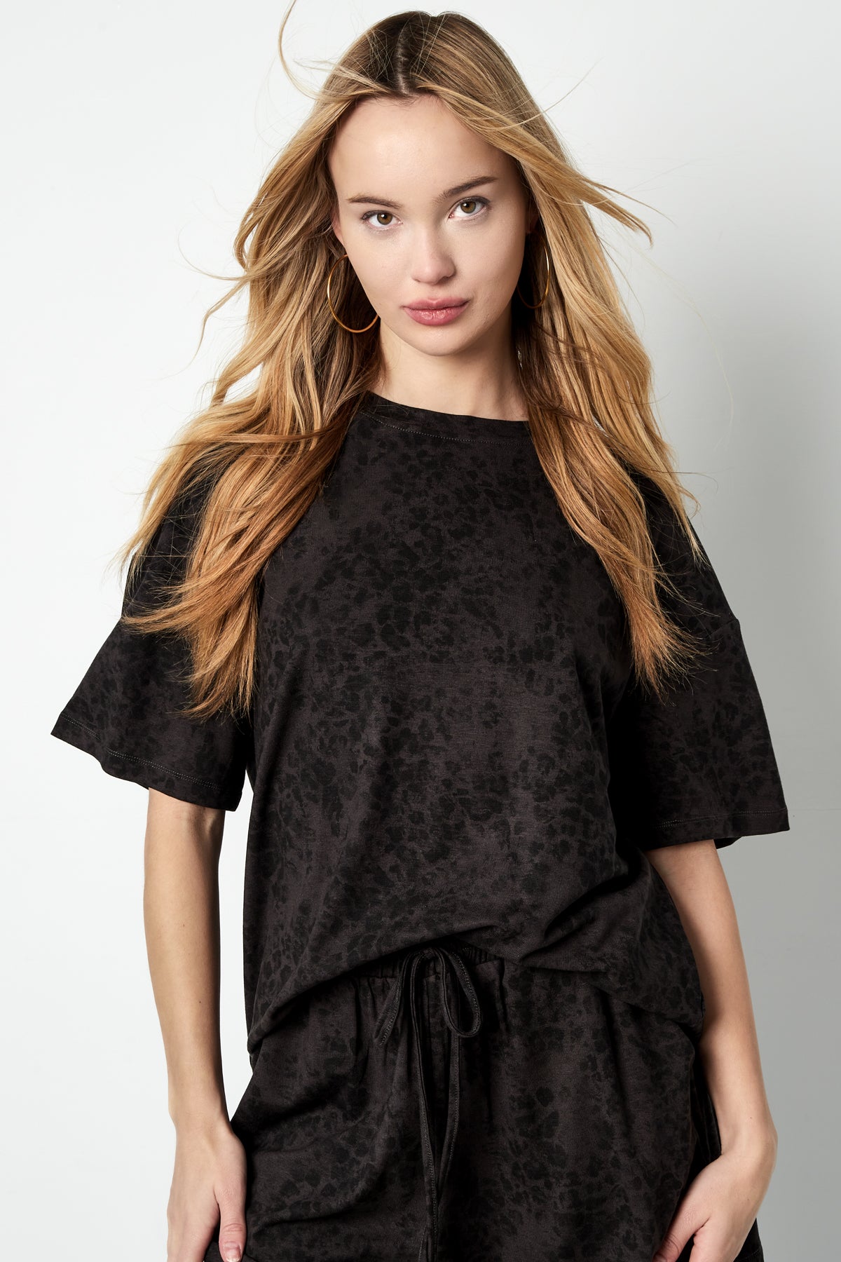T-shirt Oversized Luipaardprint