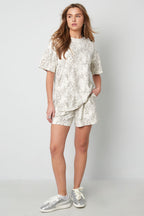 T-shirt Oversized Luipaardprint
