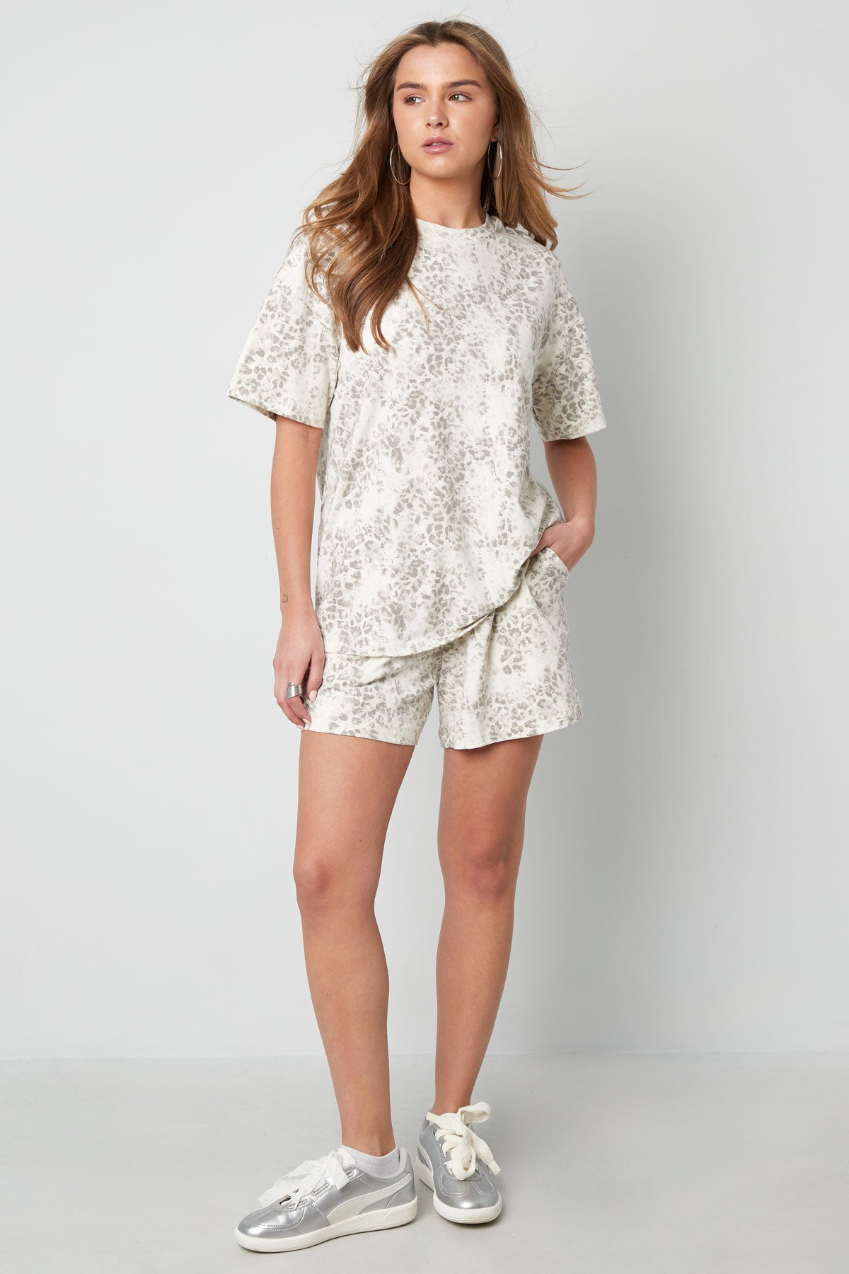 T-shirt Oversized Luipaardprint