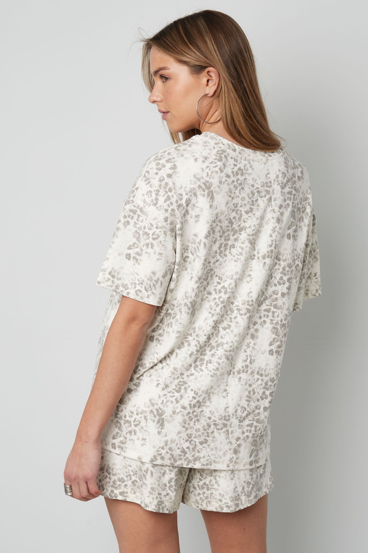 T-shirt Oversized Luipaardprint