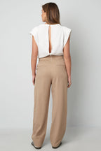 Wide Leg Bodysuit Spring/Summer Comfort Fit