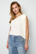 Off-Shoulder Top Met Strik