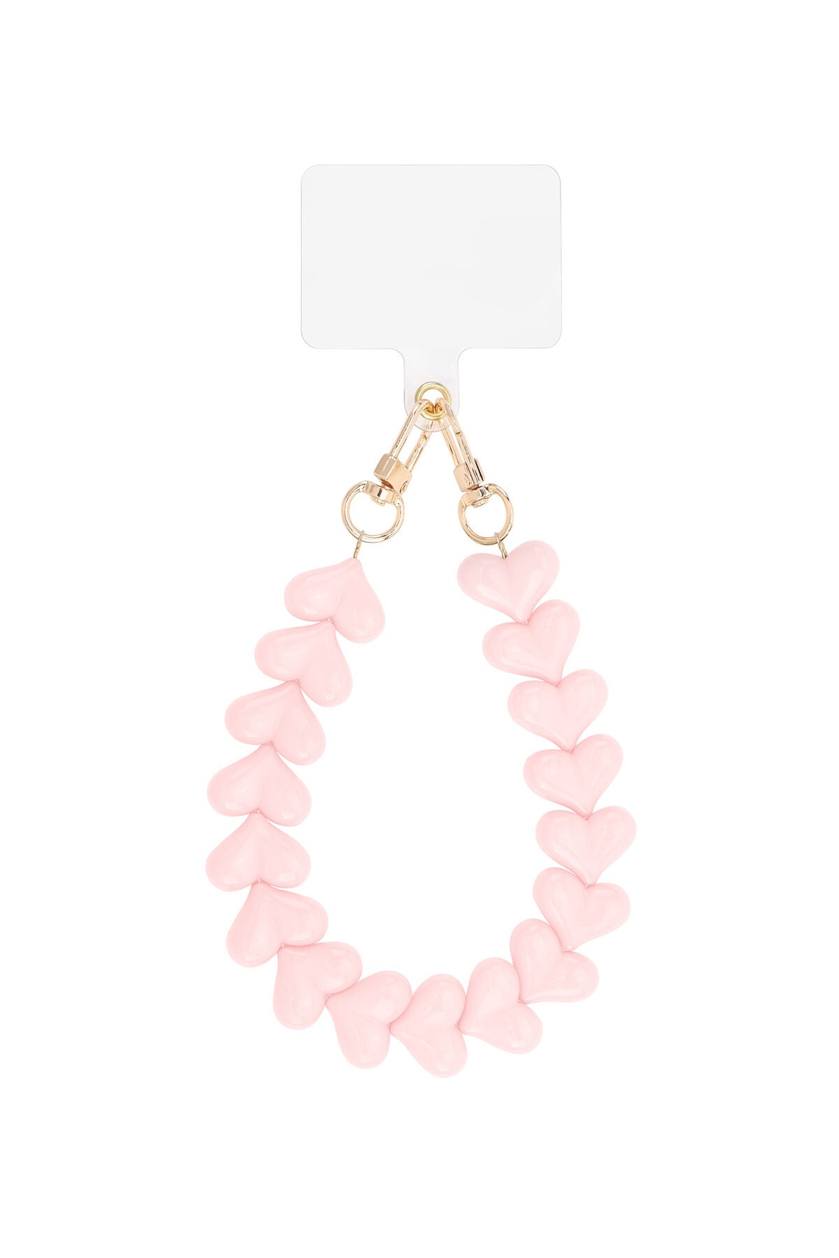 Acryl Hart Telefoonketting