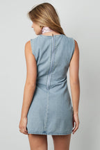 Mini Jurk Mouwloos Bodycon