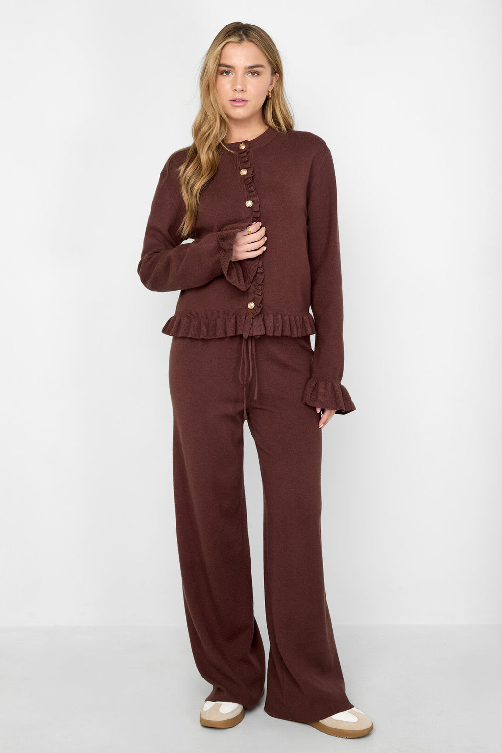 Casual Gebreide Wol Broek