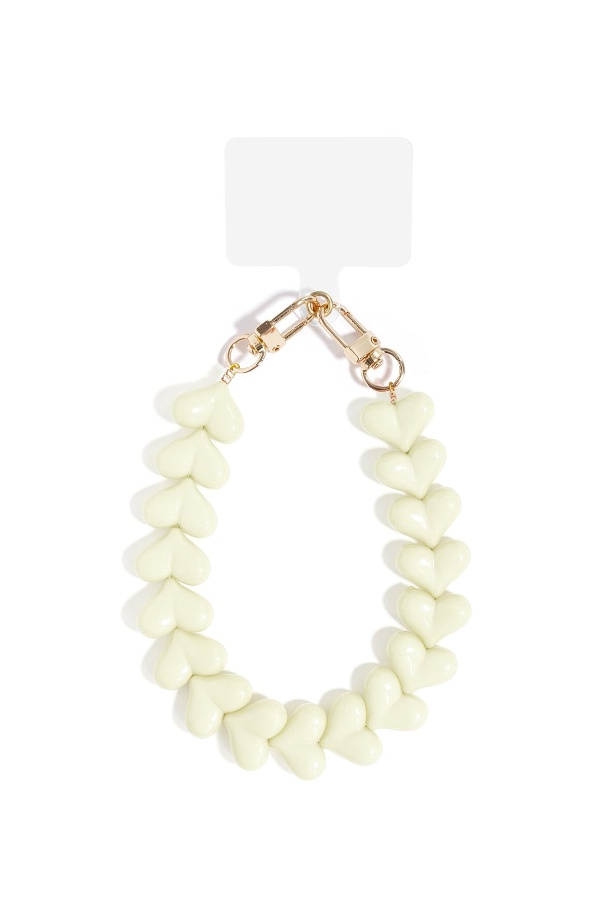Acryl Hart Telefoonketting
