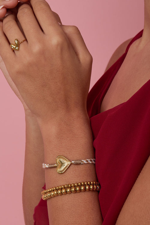 Armbanden Met Touwbedeltjes Bloemenmotief