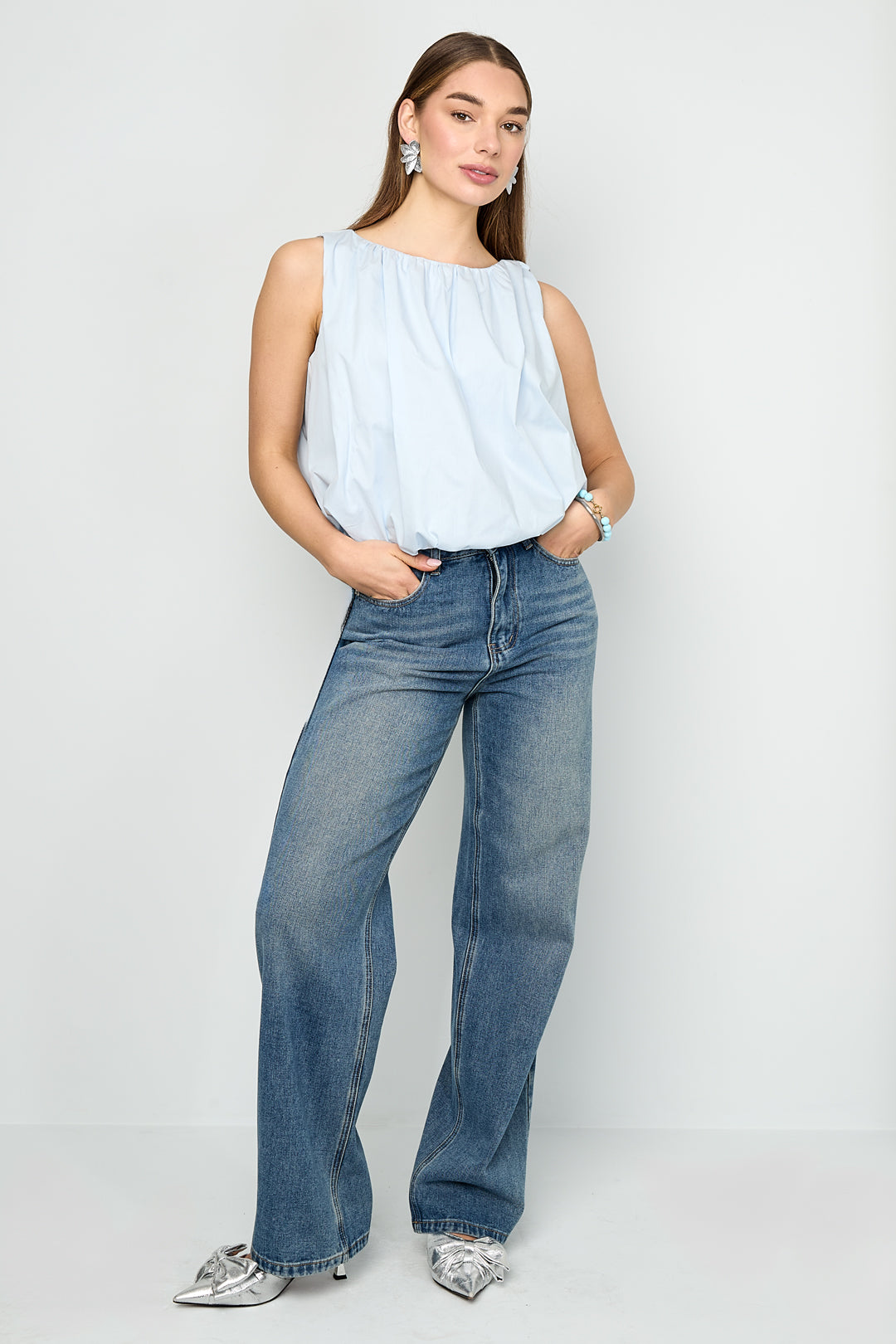 Casual Katoenen Mouwloze Top