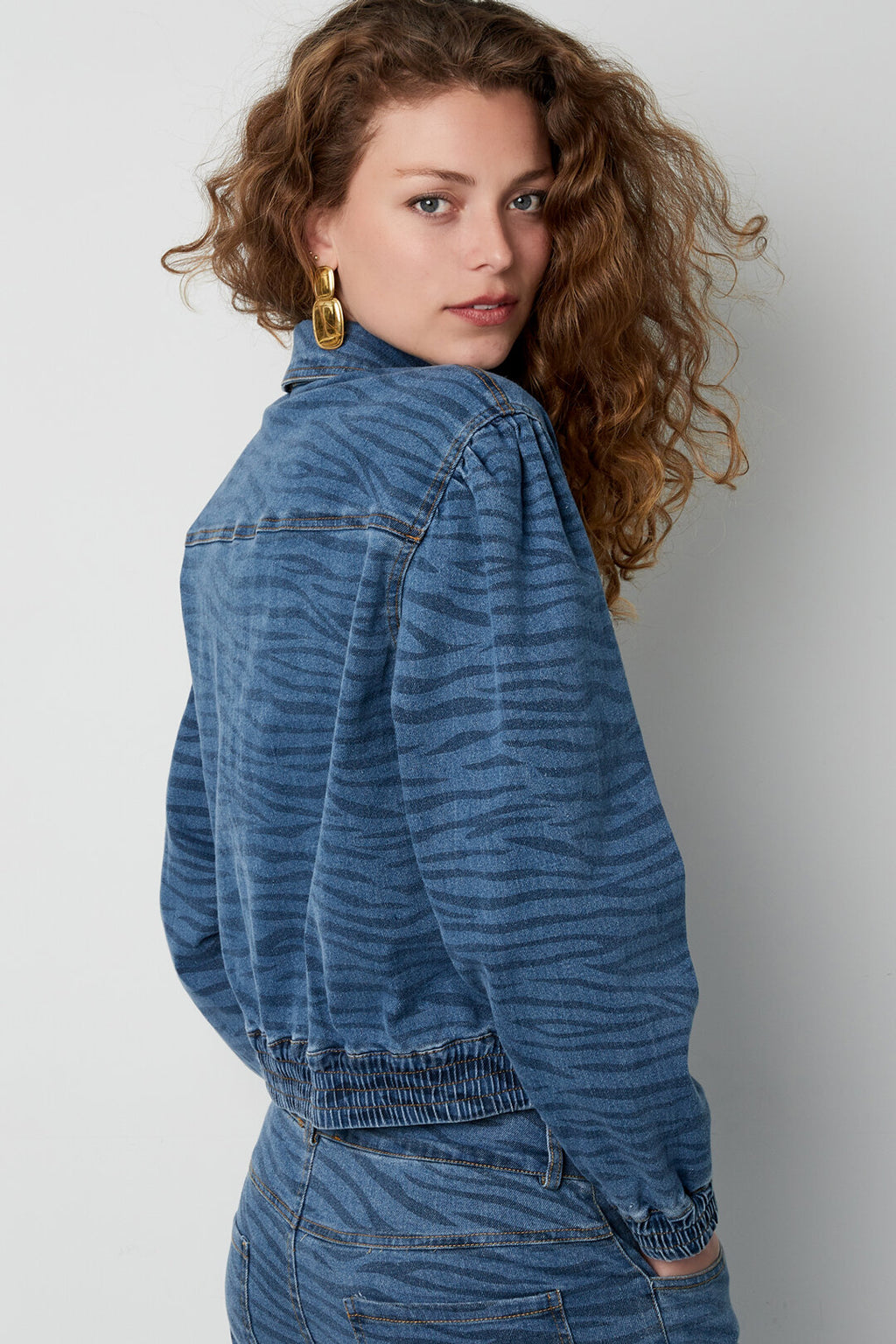 Stijlvolle Blauwe Denim Jasje